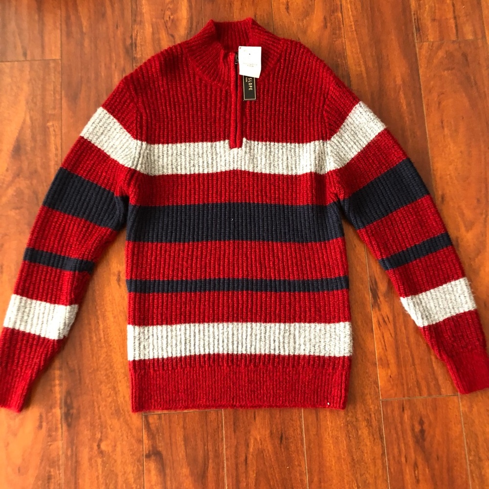 Park Slope Red, White, Blue Sweater Size XL